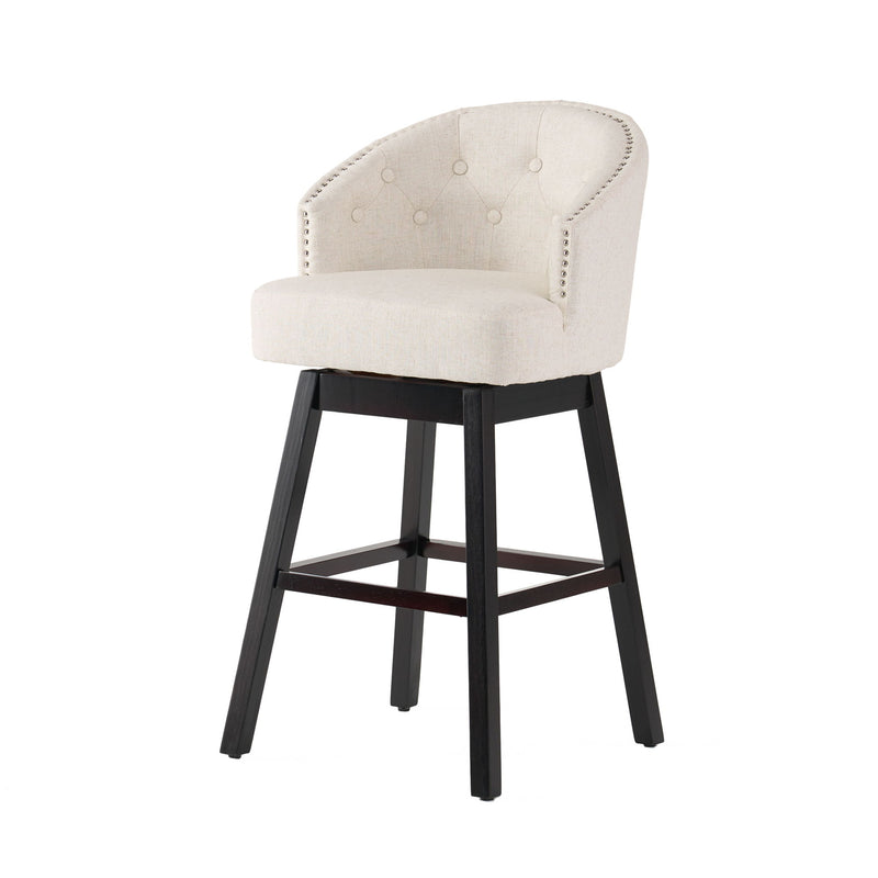 360 Degree Swivel Bar Stool With Stunning Nailhead Trim (Set of 2) - R&R Furniture Gallery (Fountain Valley, CA)