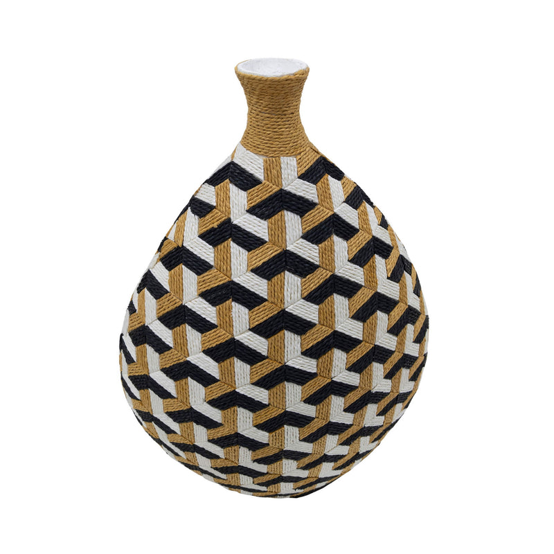 Jahia - Cubism Vase - Light Brown - R&R Furniture Gallery (Fountain Valley, CA)