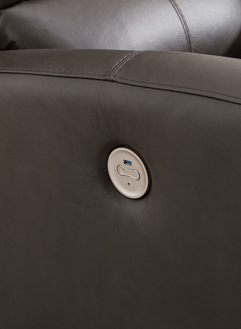 Boxmere - Reclining Power Sofa - Storm - R&R Furniture Gallery (Fountain Valley, CA)