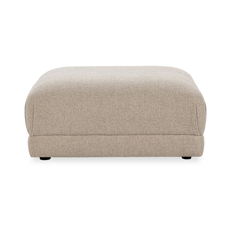 Adalynne - Upholstered Square Ottoman - Buttermilk - R&R Furniture Gallery (Fountain Valley, CA)