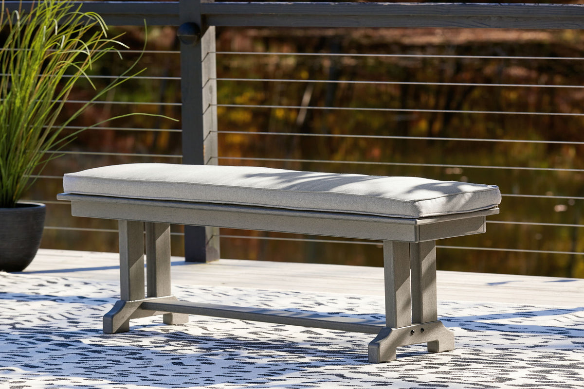 Visola - Bench with Cushion - Gray - R&R Furniture Gallery (Fountain Valley, CA)