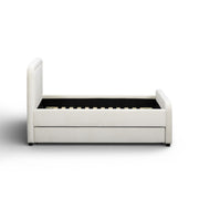 TOV Furniture Briella trundle bed with a modern wooden frame and pull-out bed for versatile sleeping space.