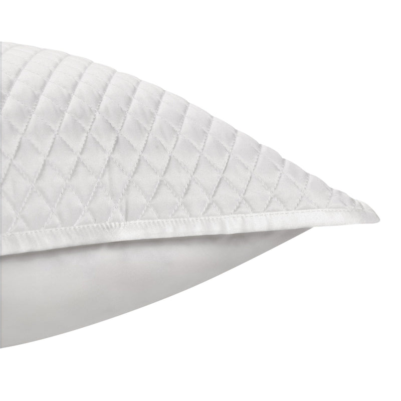 Classic Home diamond quilt sham with intricate stitching and plush fabric, designed to add elegance to bedroom decor.