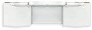 Kozlani - Vanity With Mirror - White - R&R Furniture Gallery (Fountain Valley, CA)