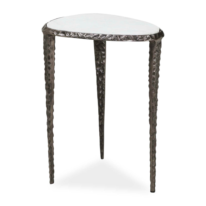 Arnold - Marble Accent Table - Bronze,White