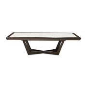 Belmont Place - Rectangular Dining Table - White / Dark Brown - R&R Furniture Gallery (Fountain Valley, CA)