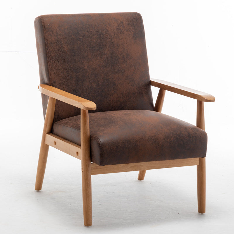 Wide Arm Chair - Brown - R&R Furniture Gallery (Fountain Valley, CA)