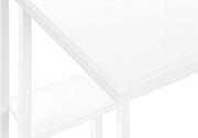 Accent Table, C - Shaped, Marble Look Contemporary & Modern Convenient Design - R&R Furniture Gallery (Fountain Valley, CA)