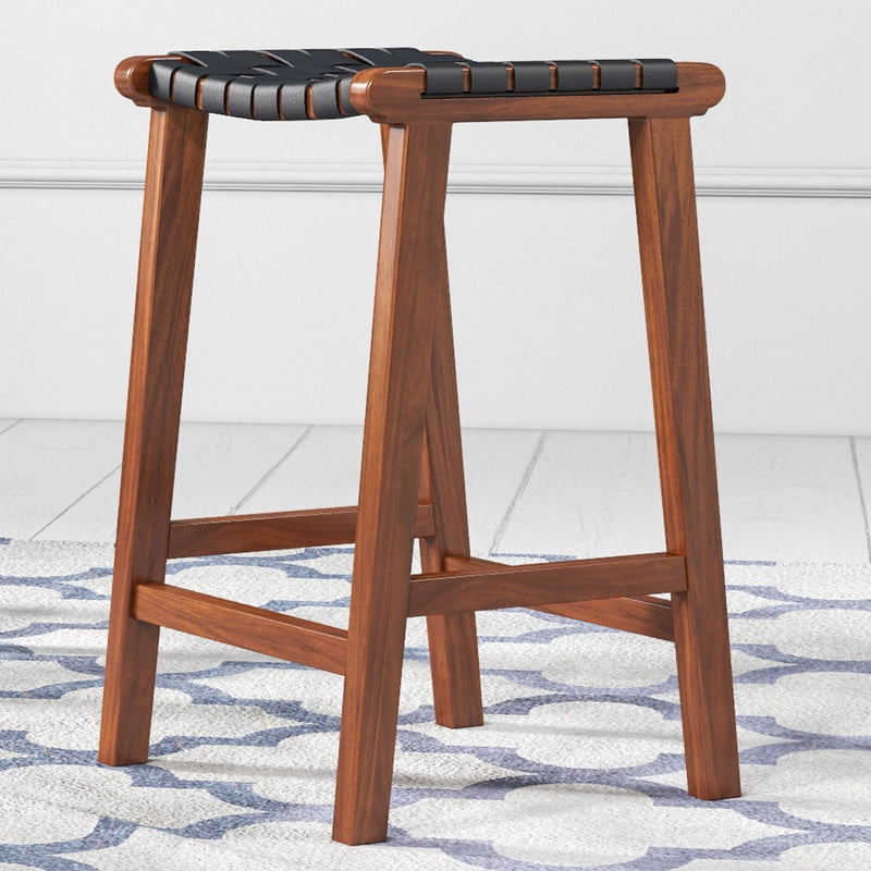 James - Modern Genuine Bar Stool - R&R Furniture Gallery (Fountain Valley, CA)