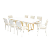 Palm Gate - Rectangular Dining Table - Cloud White - R&R Furniture Gallery (Fountain Valley, CA)