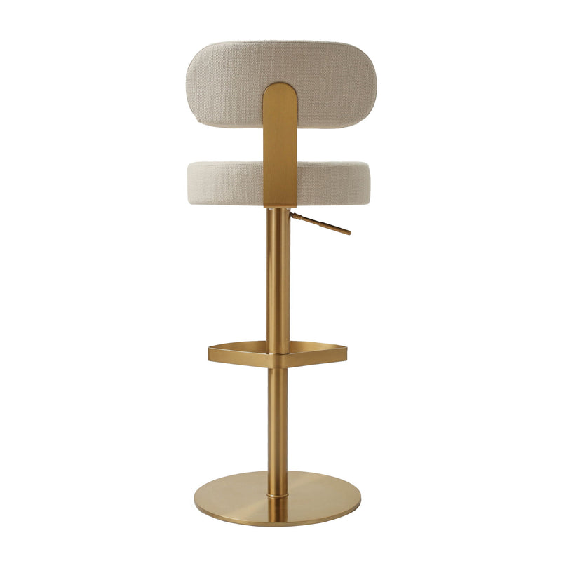 Primrose - Adjustable Stool - Cream - R&R Furniture Gallery (Fountain Valley, CA)