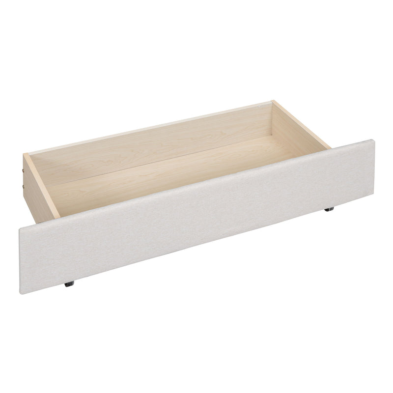 Upholstered Platform Bed With Drawers, Classic Headboard Design - R&R Furniture Gallery (Fountain Valley, CA)