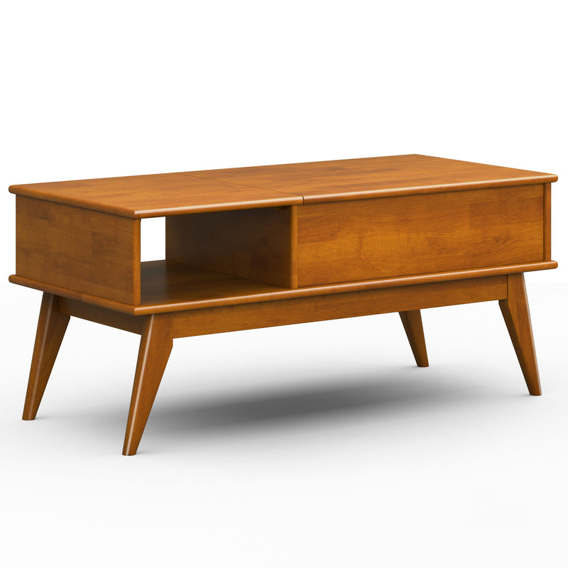 Draper - Lift Top Coffee Table - Teak - R&R Furniture Gallery (Fountain Valley, CA)