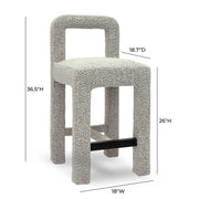 Hazel - Boucle Counter Stool - R&R Furniture Gallery (Fountain Valley, CA)