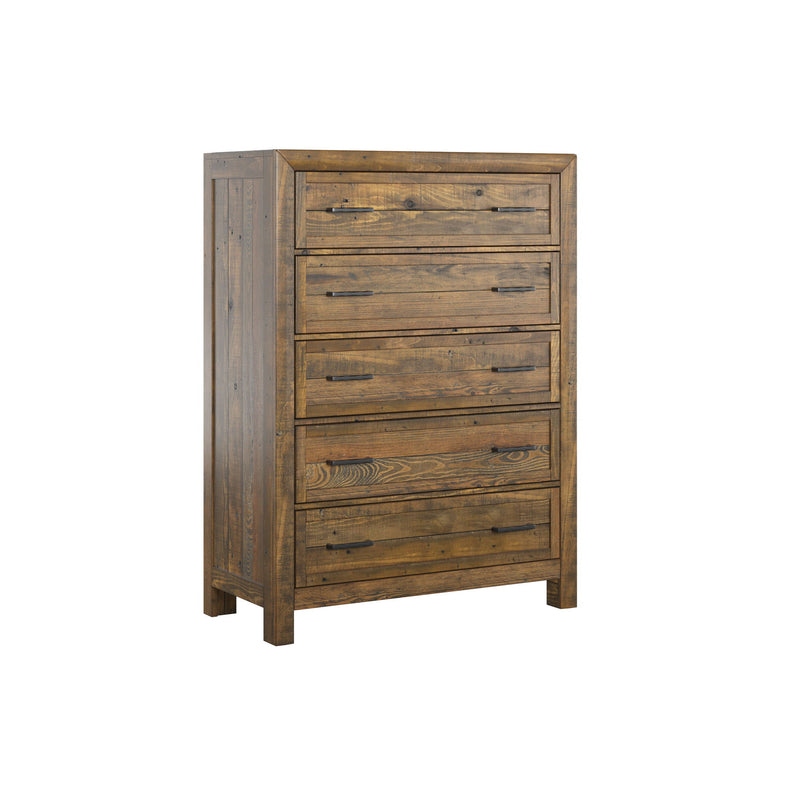 5 Drawer Chest With - Brown - R&R Furniture Gallery (Fountain Valley, CA)