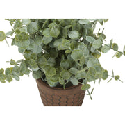 Set of 2 artificial eucalyptus grass plants by 8th Street, realistic green foliage for home decor or floral arrangements.