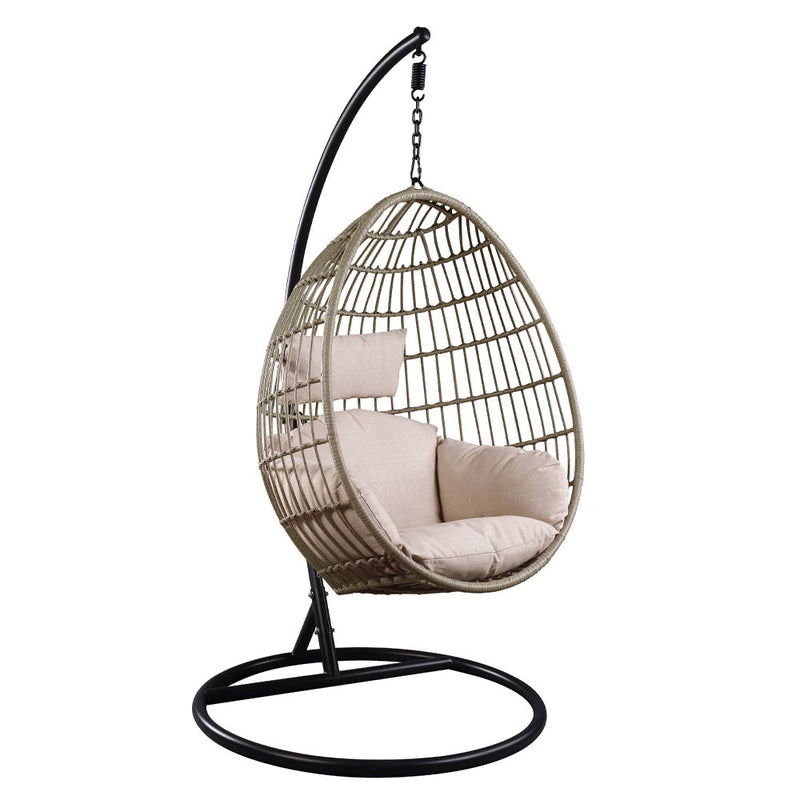 Vasant - Hanging Chair - Fabric & Wicker - R&R Furniture Gallery (Fountain Valley, CA)