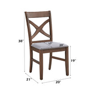 Ferris - Side Chair (Set of 2) - Brown - R&R Furniture Gallery (Fountain Valley, CA)