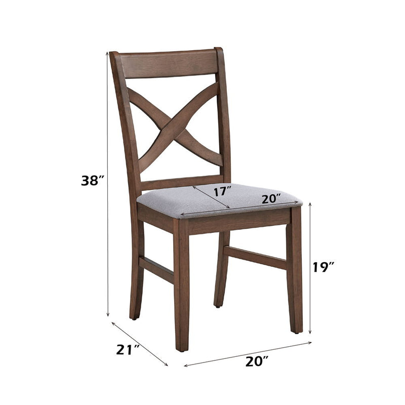 Ferris - Side Chair (Set of 2) - Brown - R&R Furniture Gallery (Fountain Valley, CA)
