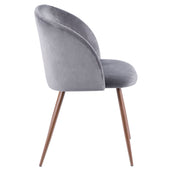 Lumi Source Fran contemporary dining chair set of 2 with sleek modern design, featuring cushioned seats and wooden legs.