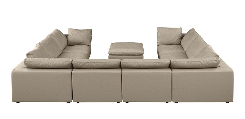 1100 - 9-Piece U-Shaped Sectional In Top-Grain Italian Leather