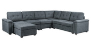 Isla - Fabric Sectional Sofa With Ottoman - R&R Furniture Gallery (Fountain Valley, CA)