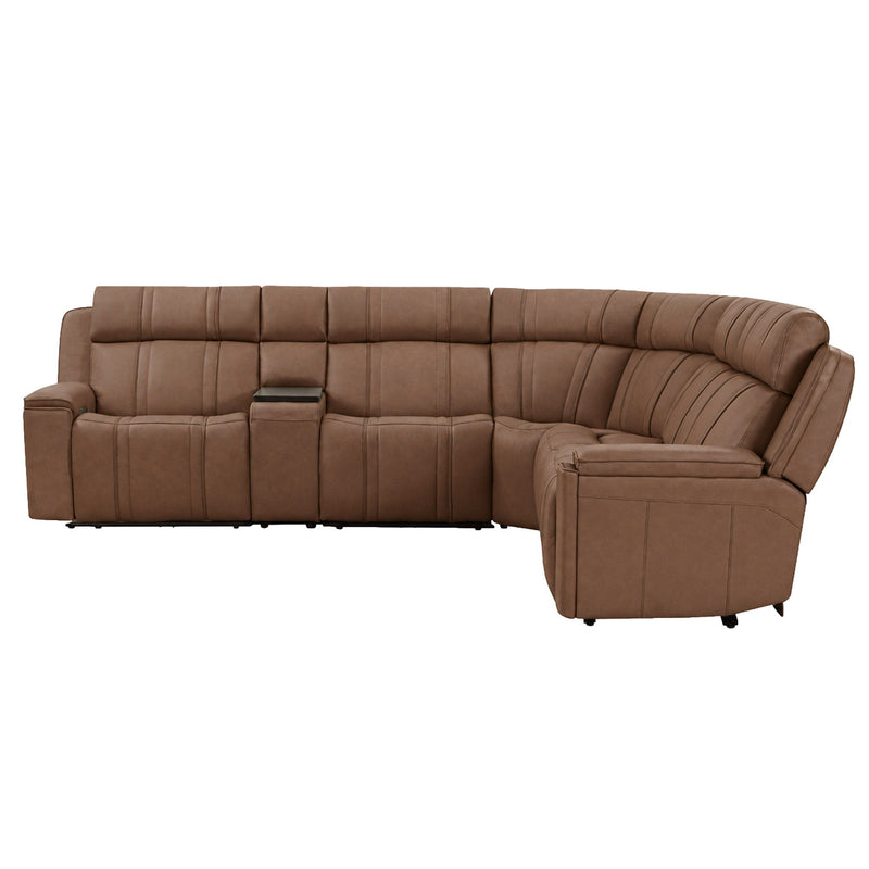 Sausalito - 6 Piece Modular Zero Gravity Power Reclining Sectional With Power Adjustable Headrests