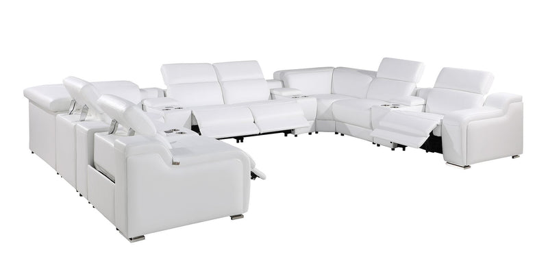 1116 - 12-Piece U-Shaped Sectional Sofa In With 4 Power Recliners & Power Headrests