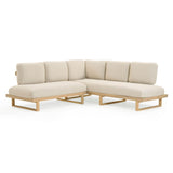 Evan - Outdoor L-Sectional - Cream - R&R Furniture Gallery (Fountain Valley, CA)