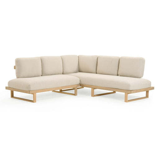 Evan - Outdoor L-Sectional - Cream - R&R Furniture Gallery (Fountain Valley, CA)