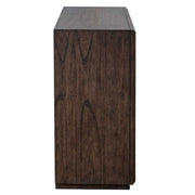 Dark brown Uttermost Mindra accent drawer chest with sleek design and multiple drawers for stylish storage.