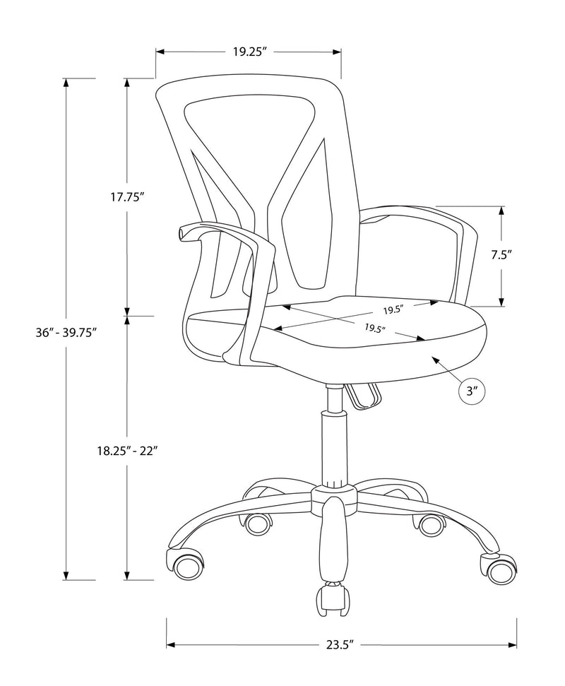 Office Chair & Adjustable Height, Swivel, Ergonomic, Contemporary & Modern - R&R Furniture Gallery (Fountain Valley, CA)