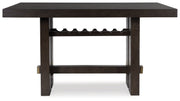 Burkhaus - Rectangular Dining Room Counter Table - Dark Brown - R&R Furniture Gallery (Fountain Valley, CA)