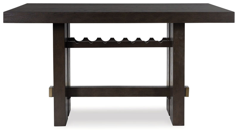 Burkhaus - Rectangular Dining Room Counter Table - Dark Brown - R&R Furniture Gallery (Fountain Valley, CA)