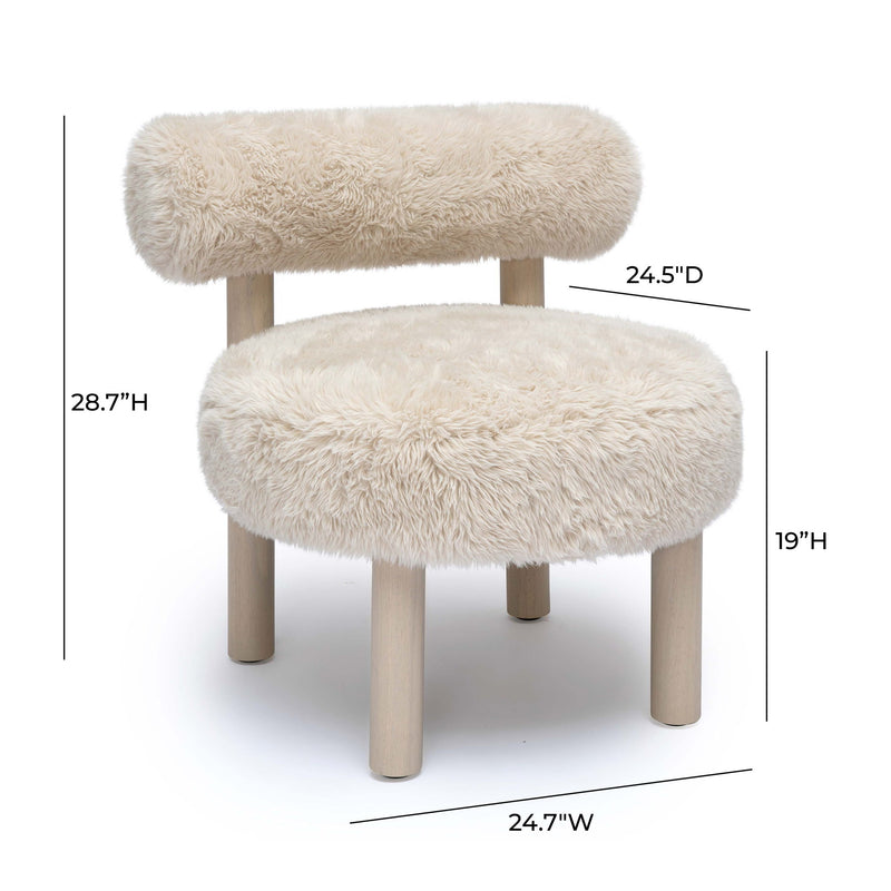 Carmel - Vegan Shearling Accent Chair - R&R Furniture Gallery (Fountain Valley, CA)