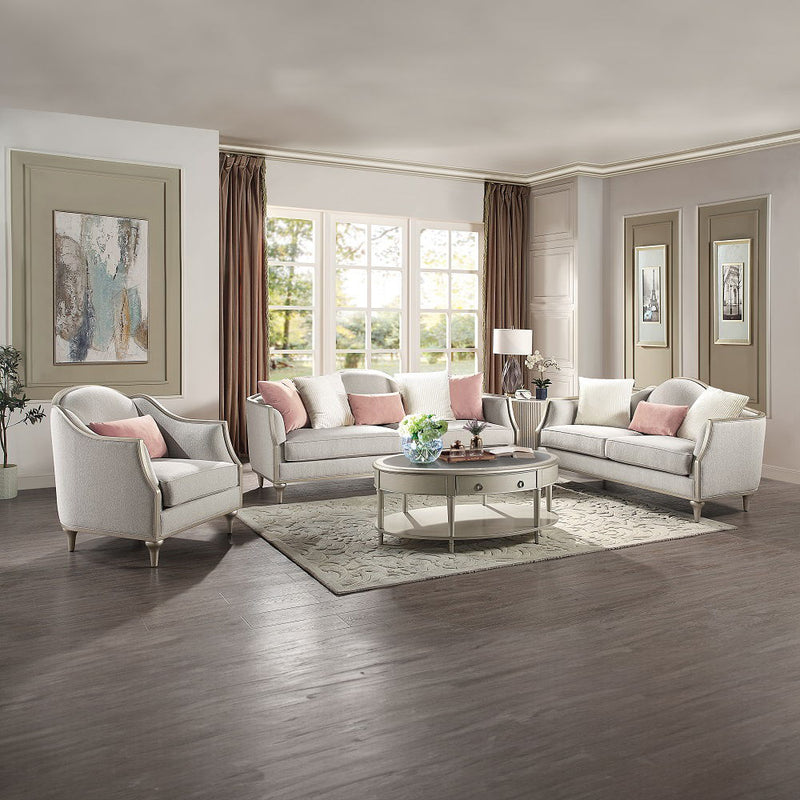 Kasa - End Table - Sintered Stone & Champagne - R&R Furniture Gallery (Fountain Valley, CA)