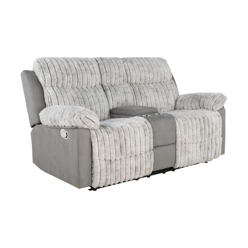 Bruni - Console Reclining Loveseat With Manual Recline - R&R Furniture Gallery (Fountain Valley, CA)
