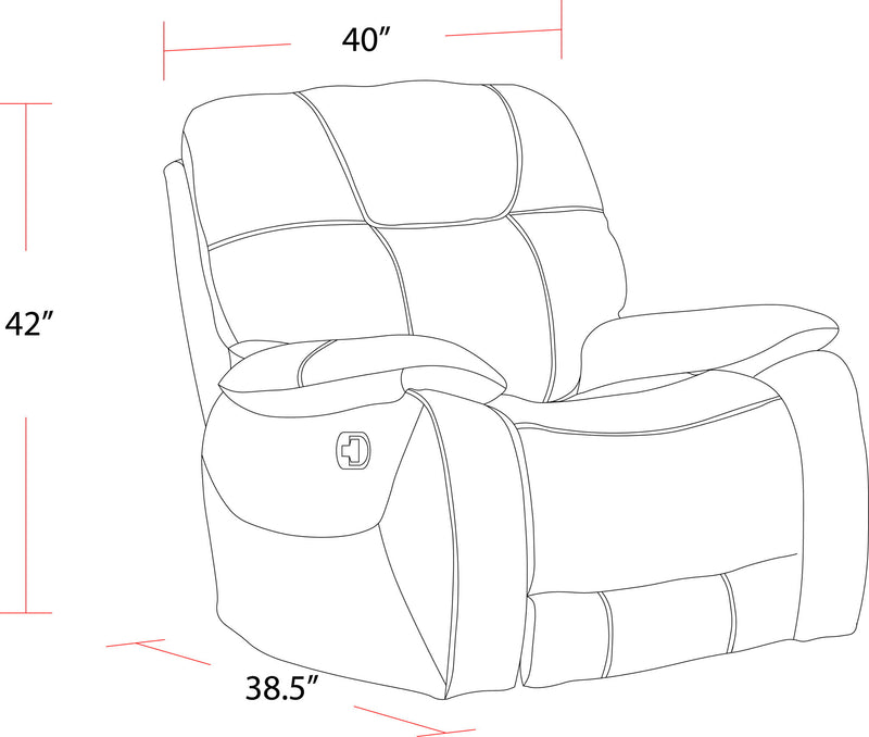 Cooper - Glider Recliner - R&R Furniture Gallery (Fountain Valley, CA)