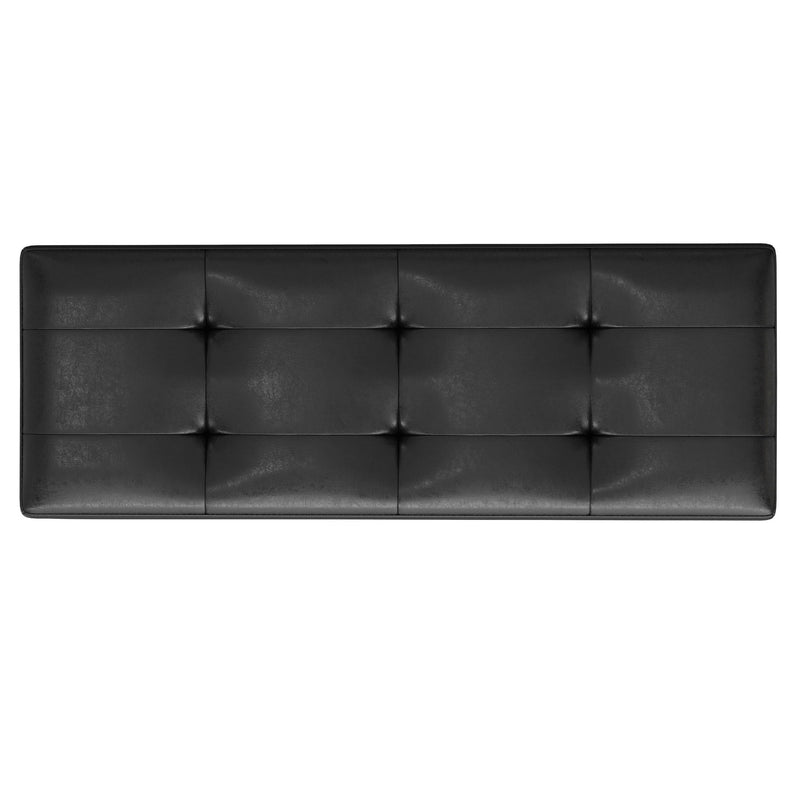 Shay - Large Square Coffee Table Storage Ottoman Mid-Century Style - R&R Furniture Gallery (Fountain Valley, CA)