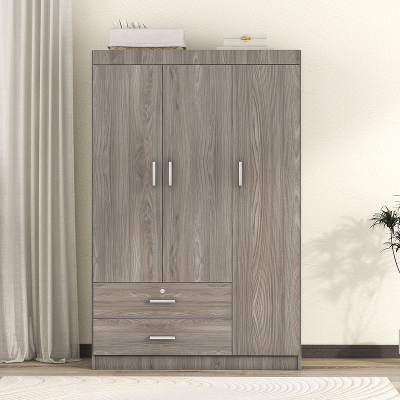 3 Door Wardrobe With 2 Drawers - R&R Furniture Gallery (Fountain Valley, CA)