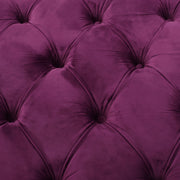 Noble House Modern Glam upholstered ottoman with plush fabric and sleek design, perfect for contemporary living rooms.