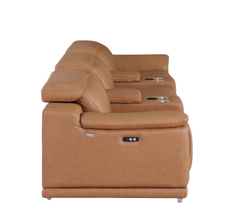 9762 - 5-Piece Modular Power Reclining Sofa And Loveseat Set With 3 Power Recliners In