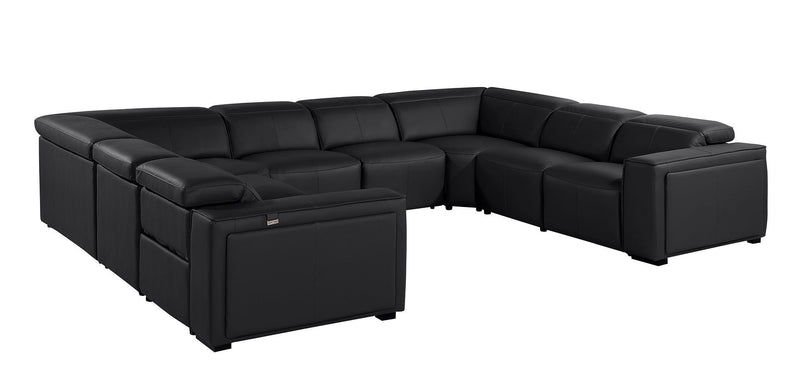 1224 - 8-Piece U-Shaped Sectional Sofa In With 4 Power Recliners & Power Headrests