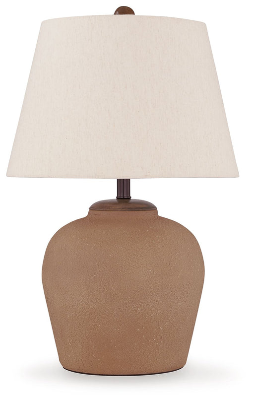 Scantor - Metal Table Lamp - Rust - R&R Furniture Gallery (Fountain Valley, CA)