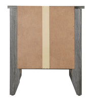 Glory Furniture roller drawer glides on an accent nightstand with a modern design and smooth functioning drawers.
