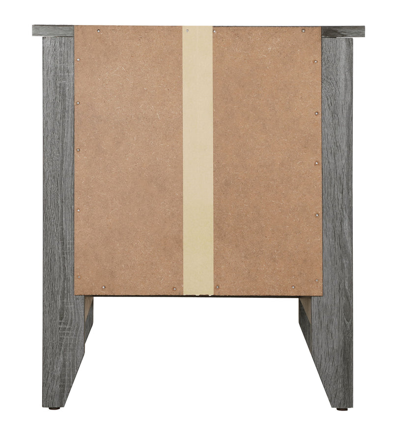 Glory Furniture roller drawer glides on an accent nightstand with a modern design and smooth functioning drawers.