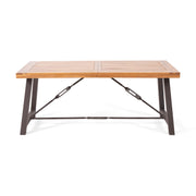 Catriona - 3 Piece Wood Outdoor Dining Set - Teak - R&R Furniture Gallery (Fountain Valley, CA)