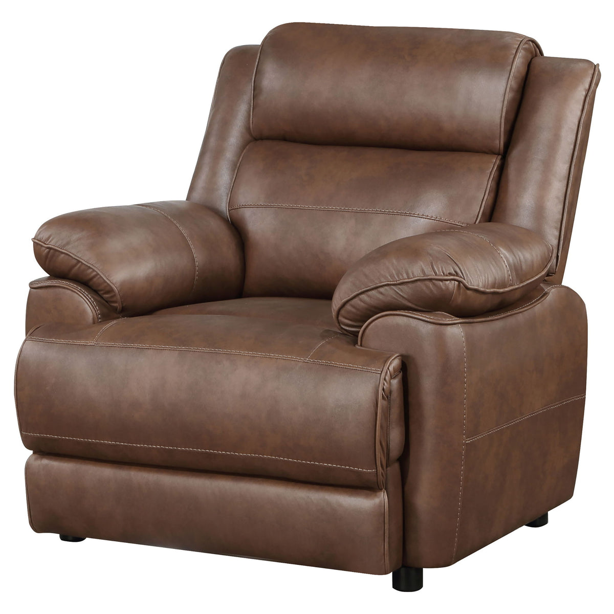 Worthington - Padded Arm Accent Chair - Dark Brown