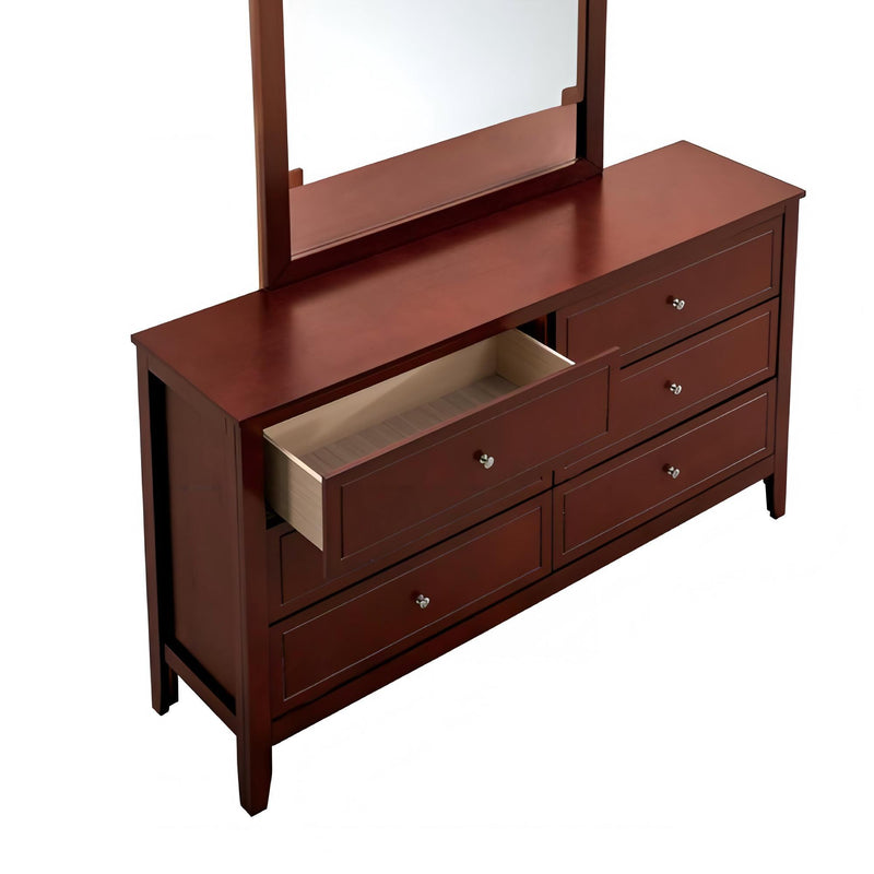 Daniel - Dresser, 6 Drawer Storage - Cherry