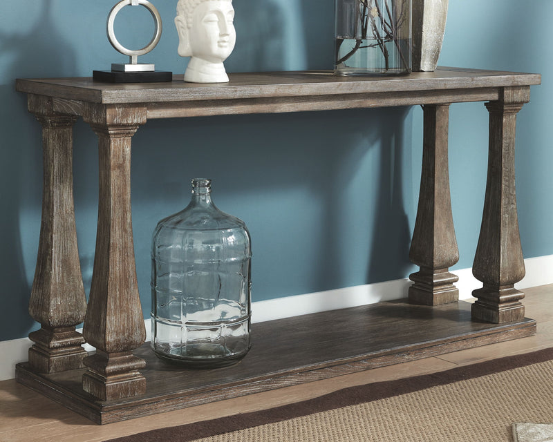 Johnelle - Sofa Table - Gray - R&R Furniture Gallery (Fountain Valley, CA)